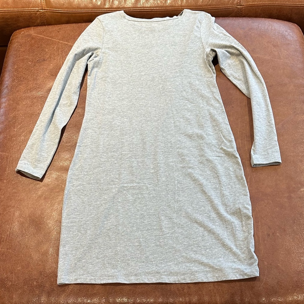 dip Tee Dress, Gray, Women's Med